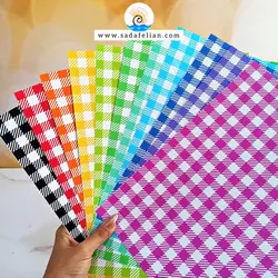 کاغذ چهارخانه رنگی رنگی | ست 11 عددی