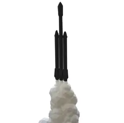 ماکت موشک Falcon heavy فالکون - فروشگاه سهند