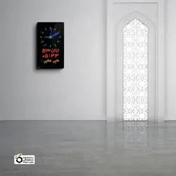 ساعت دیجیتال اذان گو مدل SK3 عمودی سایز 45*78 سانتیمتر ساعت دیجیتال حرم و مسجدی- نمایشگرهای دیجیتال سیب سیاه