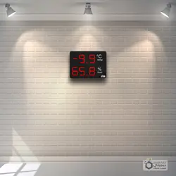 دماسنج و رطوبت سنج دیجیتال مدل HT101 سایز 10×50 سانتیمتر - نمایشگرهای دیجیتال سیب سیاه - رطوبت سنج و دماسنج دیجیتال