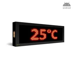 ساعت دیجیتال روزدید دیواری مدل HM26 سایز 26*74 - نمایشگرهای دیجیتال سیب سیاه