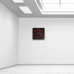 دماسنج و رطوبت سنج دیجیتال مدل HTCD45 سایز 50×50 سانتیمتر - نمایشگرهای دیجیتال سیب سیاه دماسنج و رطوبت سنج
