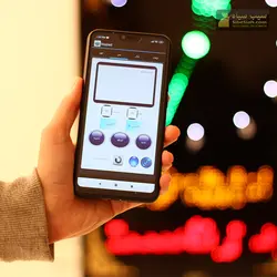 ساعت دیجیتال اذان گو مدل M2 افقی سایز 110*47 سانتیمتر ساعت دیجیتال حرم و مسجدی- نمایشگرهای دیجیتال سیب سیاه