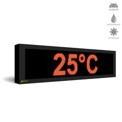 ساعت دیجیتال دیواری مدل HMS42 سایز 42*138 سانتیمتر - نمایشگرهای دیجیتال سیب سیاه