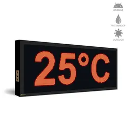 ساعت دیجیتال دیواری مدل HM58 سایز 58*170 سانتیمتر - نمایشگرهای دیجیتال سیب سیاه