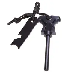 سنگ چخماق به همراه خط کش چندکاره فلزی - لوازم کوهنوردی سیمرغ