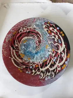 بشقاب نفیس خوشنویسی