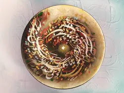 بشقاب نفیس خوشنویسی