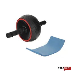 چرخ تمرین شکم مدل Power Roller به همراه زیر انداز ورزشی