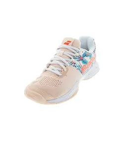 کفش تنیس زنانه بابولات | Propulse Blast All Court  Silver Peony/Flower