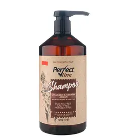 شامپو کراتینه حاوی کلاژن و روغن ارگان پرفکت لاین