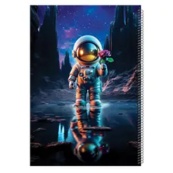 دفتر 50 گلاسه سیمی - فروشگاه لوازم التحریر