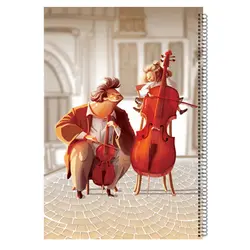 دفتر 50 گلاسه سیمی - فروشگاه لوازم التحریر