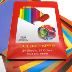 کاغذ رنگی 24 رنگ