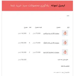 افزونه بازیابی سبدهای خرید رها شده ووکامرس- ووکامرس فارسی