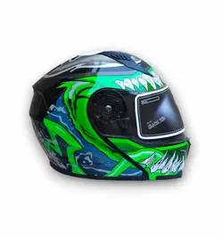 کلاه کاسکت فک متحرک طرح عروسکی - مشخصات قیمت کلاه کاسکت در فروشگاه بنلی