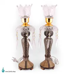 آینه شمعدان خاتم و تذهیب سایز 50*60 - فروشگاه صنایع دستی ظریفا