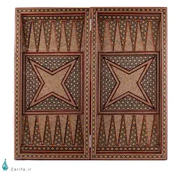 تخته نرد تمام خاتم تخمه دار ستونی 50*50