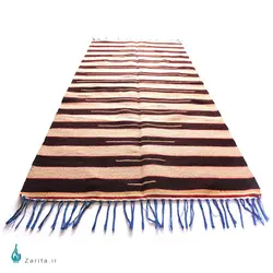 گلیم بخت نایین بافته شده با پشم شتر طرح 6