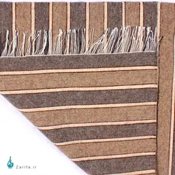 گلیم دستباف خودرنگ نایین از پشم شتر و گوسفند طرح 15