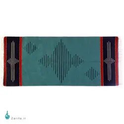 گلیم دستباف طرحدار نایین بافته شده با پشم شتر طرح 5