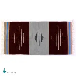 گلیم دستباف نفیس بافته شده با پشم شتر طرح 8