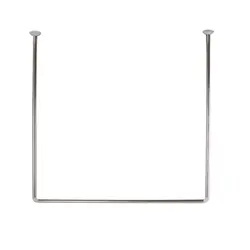 میله پرده حمام پیسو مدل U سایز 90x90 سانتی متر - ابزار اصفهان