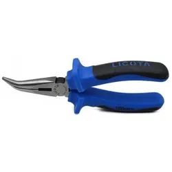 انبر دمباریک سرکج دسته دو رنگ لیکوتا سایز 160 میلیمتر