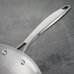 ماهیتابه ترامانتینا دسته استیل کف30 مدل( tri-ply clad) - تجهیزات آشپزخانه های صنعتی آفر
