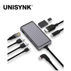 هاب تایپ سی 10 در 1 یونی سینک Unisynk Hub 10354