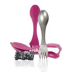 ست قاشق تیتانیوم و قاشق با جا قاشقی لایت مای فایر