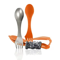 ست قاشق تیتانیوم و قاشق با جا قاشقی لایت مای فایر