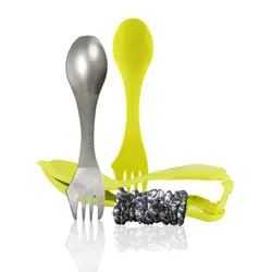 ست قاشق تیتانیوم و قاشق با جا قاشقی لایت مای فایر