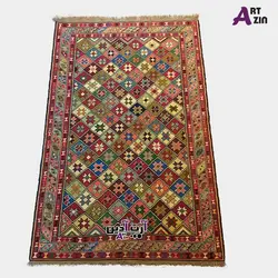 نقشه شطرنجی گلیم ورنی دستباف مدل گلیم سنتی کد: 490
