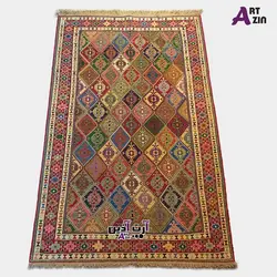 نقشه شطرنجی گلیم ورنی دستبافت مدل گلیم سنتی کد: 489