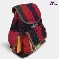 کوله دستباف سنتی دخترانه شیک جاجیم کد: 35 - 508