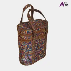 جا فلاکسی بزرگ دو طبقه ترمه سنتی یزد - کیف پیک نیک کد : 13 - 507