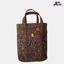 جا فلاکسی بزرگ دو طبقه ترمه سنتی یزد - کیف پیک نیک کد : 13 - 507