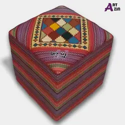 قیمت صندلی پاف سنتی گلیم دستباف - صندلی راحتی کد: 13-409
