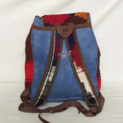 کوله مدرسه سنتی دخترانه شیک - کوله پشتی گلیمی جاجیمی - کد : 2 - 516