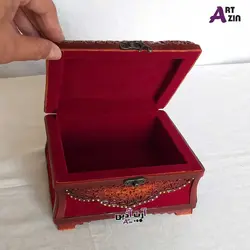 جعبه جواهرات چوبی و باکس جاجواهری کد: 4 - 809