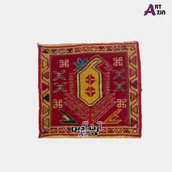 گلیم کوچک دستباف ورنی سنتی ایرانی 30*30 سانتی کد: 500