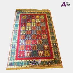 گلیم دستباف شش متری ورنی سنتی ایرانی طرح خشتی کد: 497