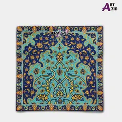 کوسن برای تخت سنتی مخمل سبز آبی 40 سانتی کد:  75 - 601