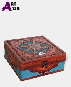 جعبه باکس چوبی دمنوش و جاجواهری کد: 816