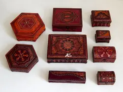 صندوقچه جواهر چوبی و جعبه جواهری کد: 811