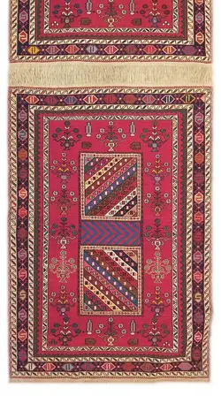گلیم دستباف سوزنی یک و نیم متری نقشه روسی کد: 461 - گروه هنری آرت آذین