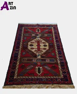 گلیم دستباف سوزنی (ورنی) زرع و نیم آذربایجان کد: 453