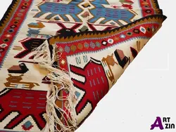 گلیم دستباف عنبران نمین اردبیل طرح باغ وحش کد:430 - گروه هنری آرت آذین
