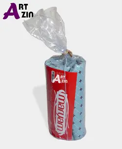 ملحفه تخت یک نفره ساده آبی دورکشدار برند مریم سایز 200*90  کد: 11 - 1011